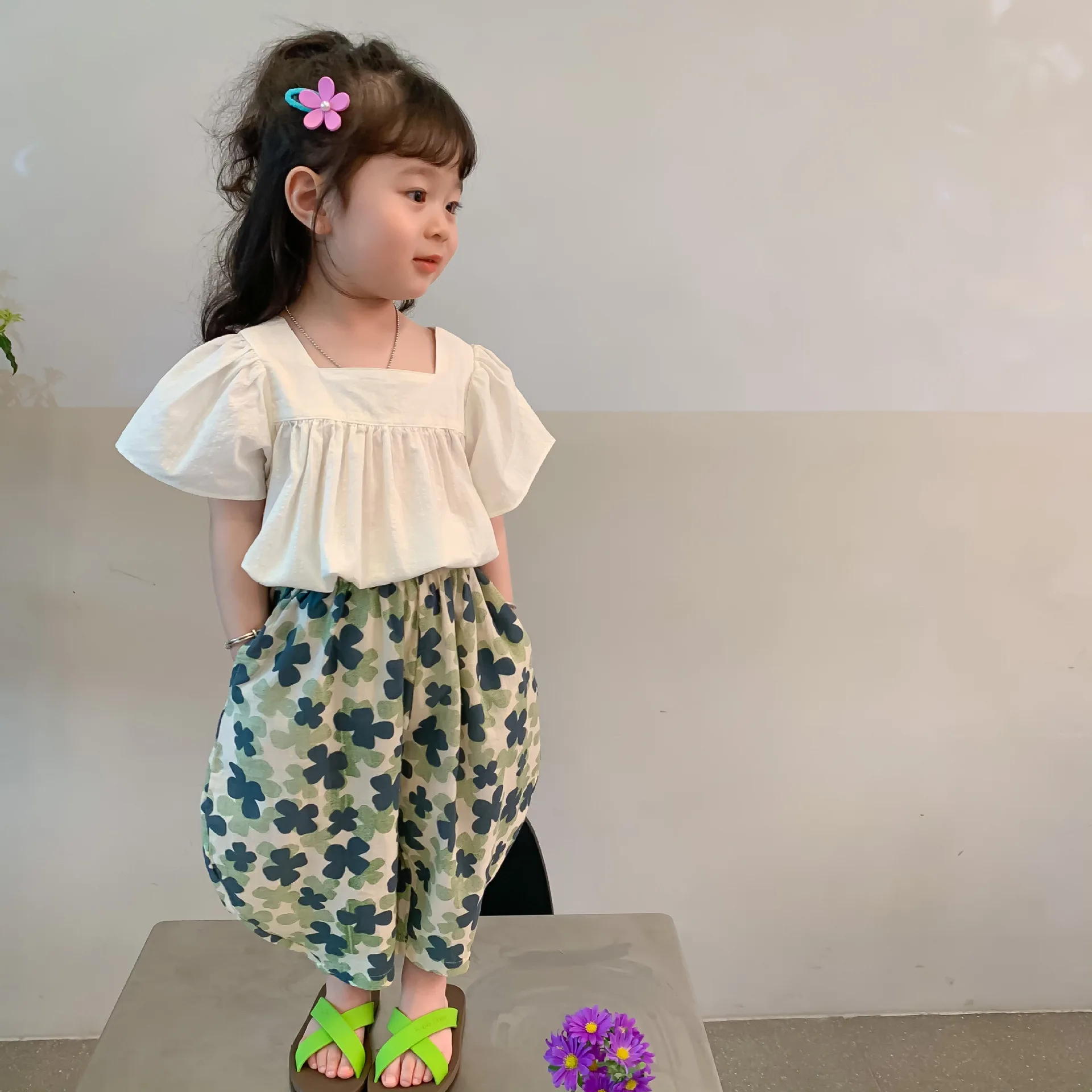 Олень jonmi 2022 летние блузки для маленьких девочек в Корейском стиле - купить по