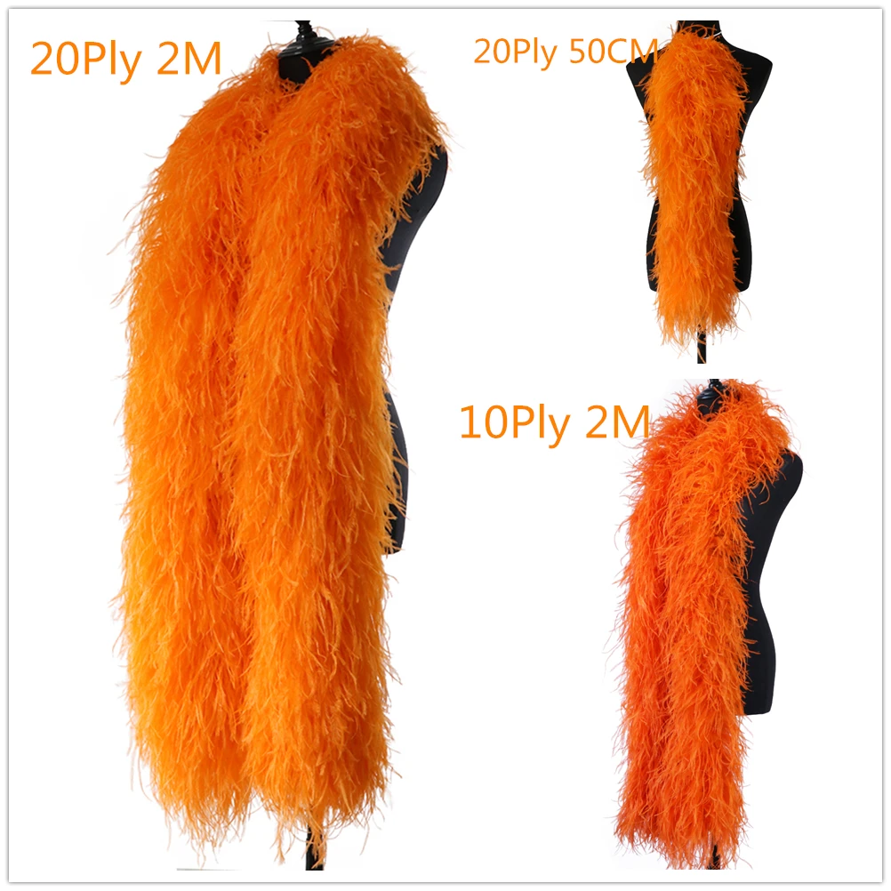 

10 дюймов, 20 слоев, декоративный шарф Ostrich Feather, окрашенный, имитация страусиного пера, 0,5 м, 2 м, для вечерних платьев, швейная фурнитура