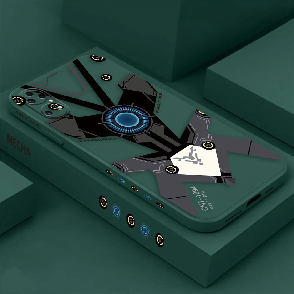 

Mech Style Phone Case For Huawei P60 P50 P40 P30 P20 MATE 50 40 30 20 20X 10 PRO PLUS Liquid Silicone Cover Funda Cqoue Shell