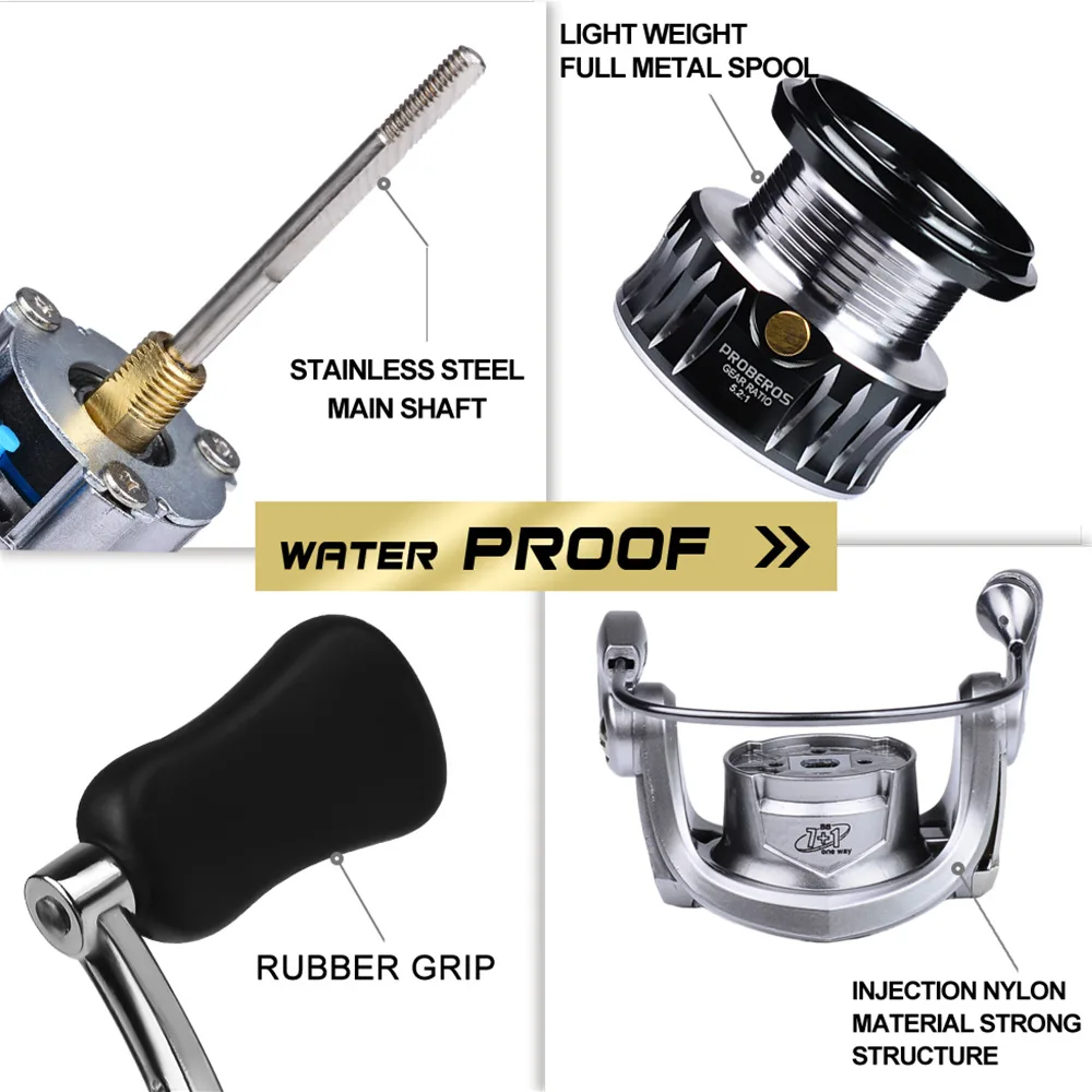Катушки для ловли карпа новая двойная ручка морская приманка прялка TR1500S TR2500S