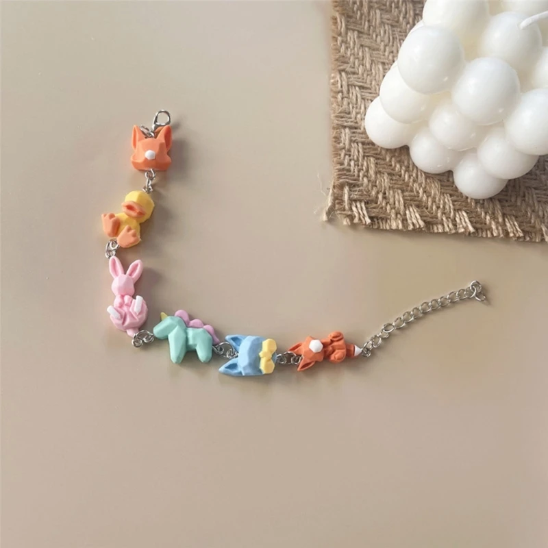

Resin Pendant Bracelet Women Cute Funny Sweet Jewelry BFF Gift for Girls 264E