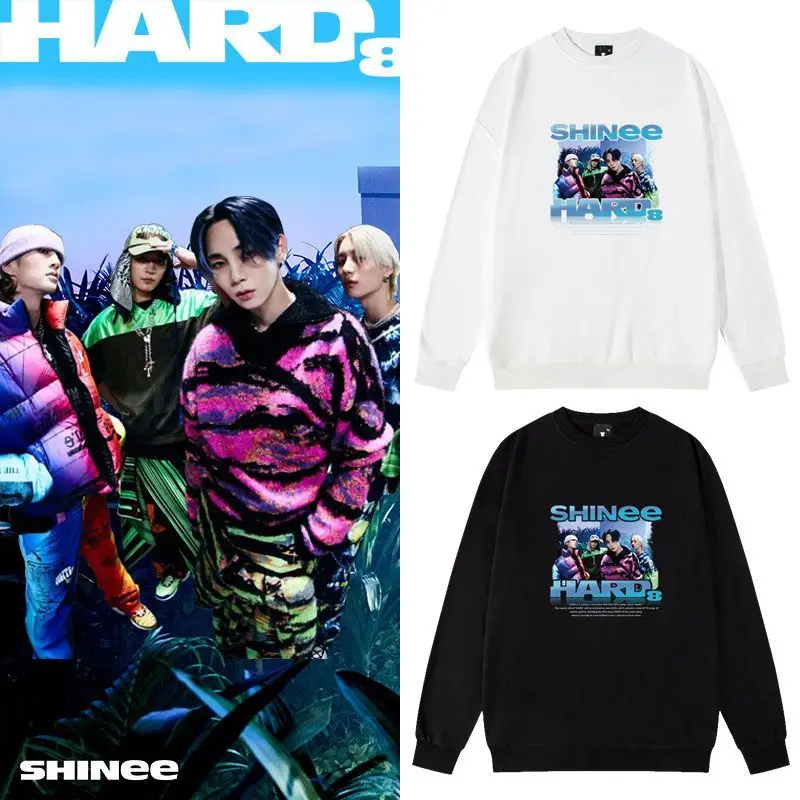 

Толстовка с капюшоном SHINee, толстовка с надписью SHINee HARD альбом, товары SHINEE, толстовка из хлопка, толстовка премиального качества