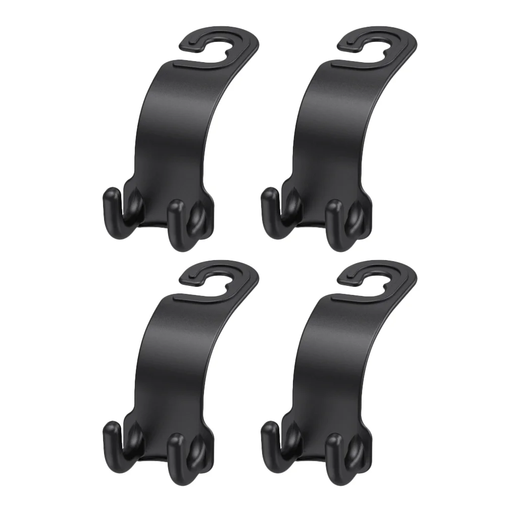 

4 Pcs Car Hook Car Seat Hooks Car Back Headrest Hangers Storage Headrest Hangers Car Purse Holder Abs Back Hooks