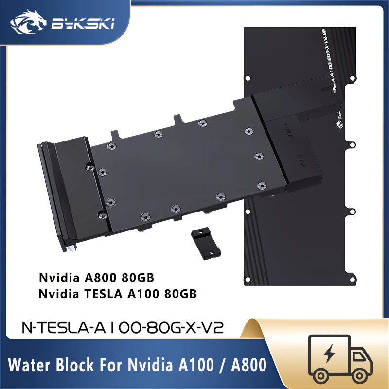 

Блок графического процессора Bykski для NVIDIA TESLA A100 80 Гб/NVIDIA A800 80 ГБ, кулер для водяного Охлаждения видеокарты на заказ, медный радиатор для ПК