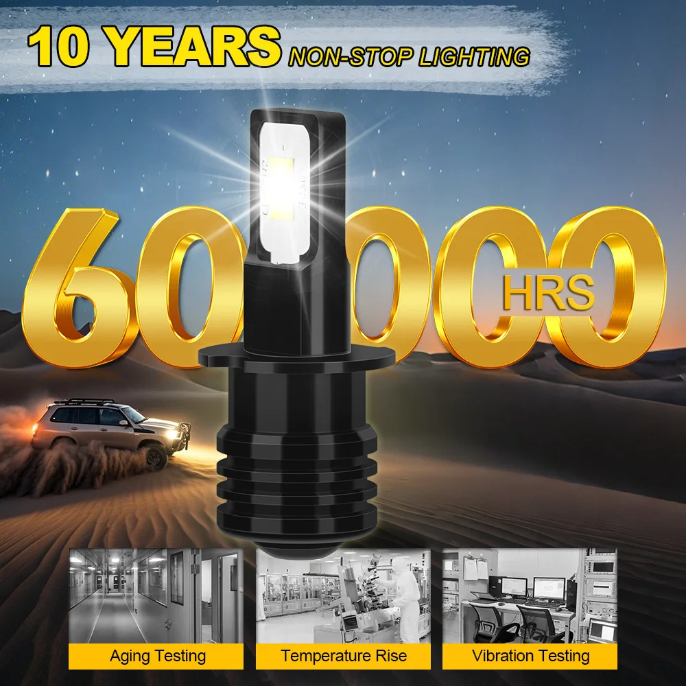 Фото ROADSUN 2 шт. H3 для Suzuki Grand Vitara V6 1999-2005 Canbus, светодиодные противотуманные фары, лампы-ампулы №2