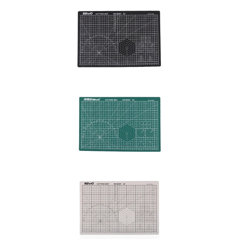 

KW-TRIO A3 Cutting Mats PVC Double-Sided Self-Healing Cut Pad Patchwork Carving Pad DIY Tools Office Cutting Supplies
