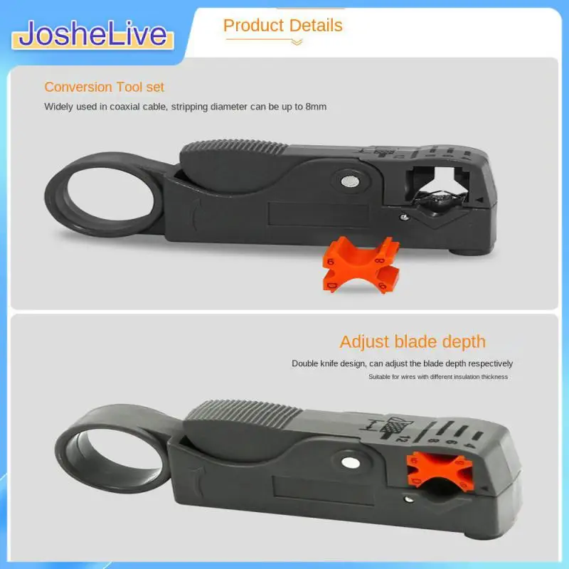

Decrustation Pliers Automatic Double-blade Crimper Pliers Abs Stripping Pliers Knife Wire Stripper Wire Cable Tools Coaxial