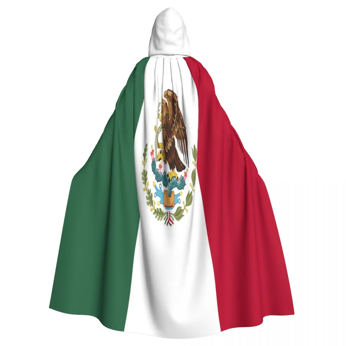 

Unisex Adult Mexico Flag Cloak with Hood Long Witch Costume Cosplay