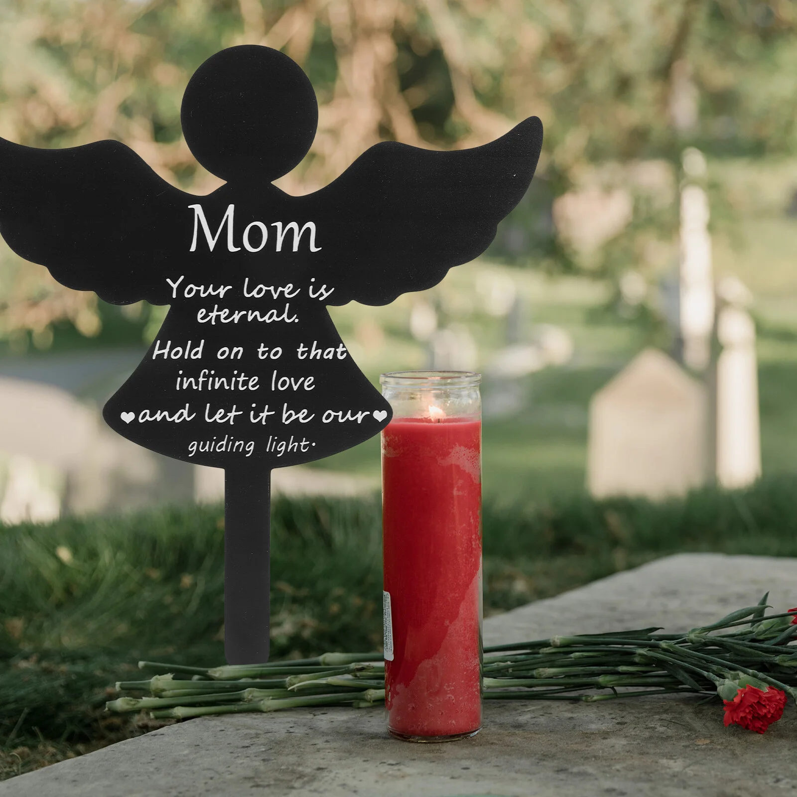 

Pendant Garden Grave Stake Household Decor Decorations Memorial Plaques Personalized Acrylic Mother Outdoor