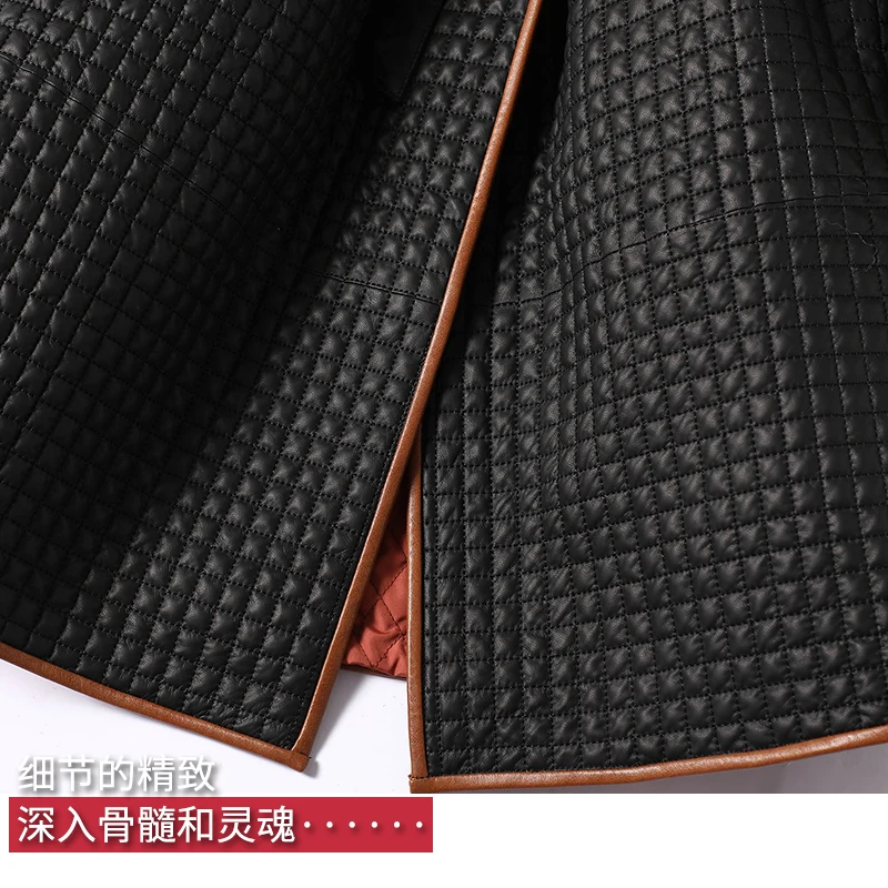 Sheepskin High Fashion Design Coat Women Winter Hooded Adjustable Waist Autumn/Winter High Street Belt Real Leather Jacket Women