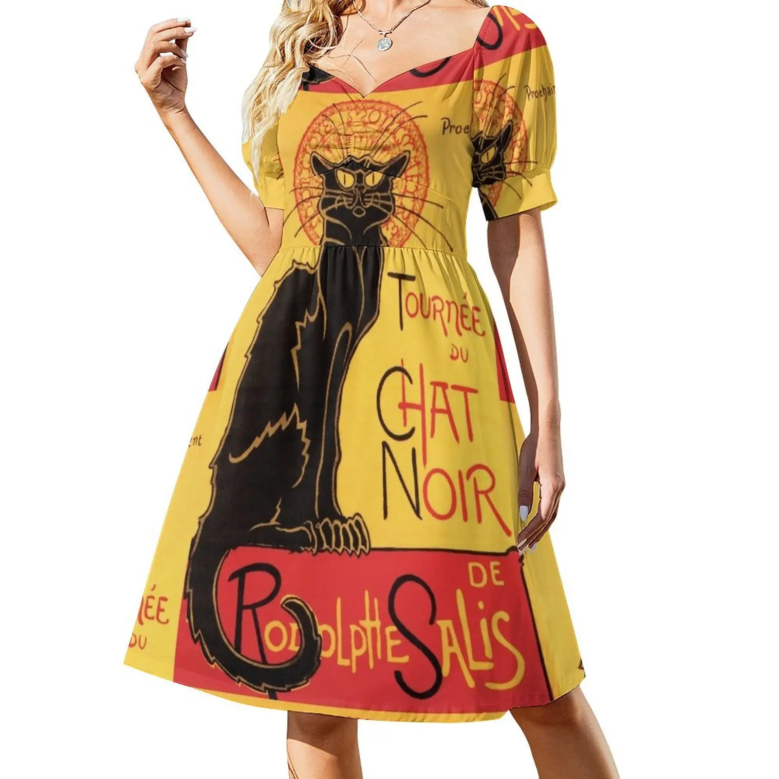 Le Chat Noir винтажное платье из полиэстера