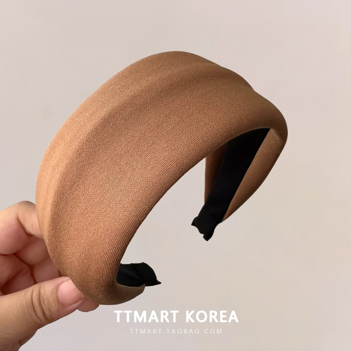 Ретро Южная Корея Мода High Sense Space Хлопок Гумка для волос с широкими полями Простой