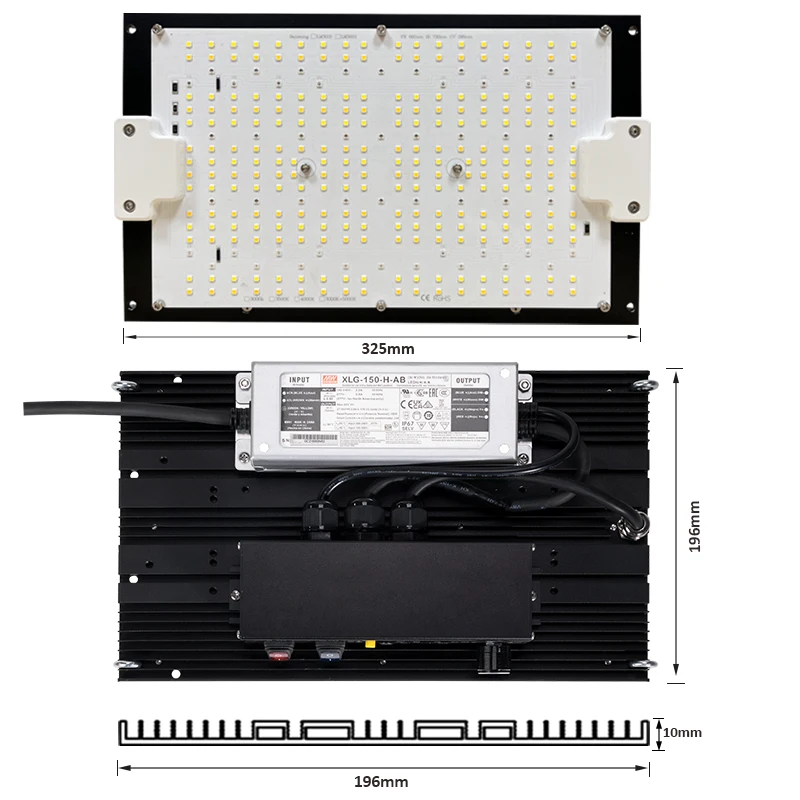 Светодиодные лампы для выращивания растений 120 Вт LM301H Evo Board 240 UV IR с отдельным
