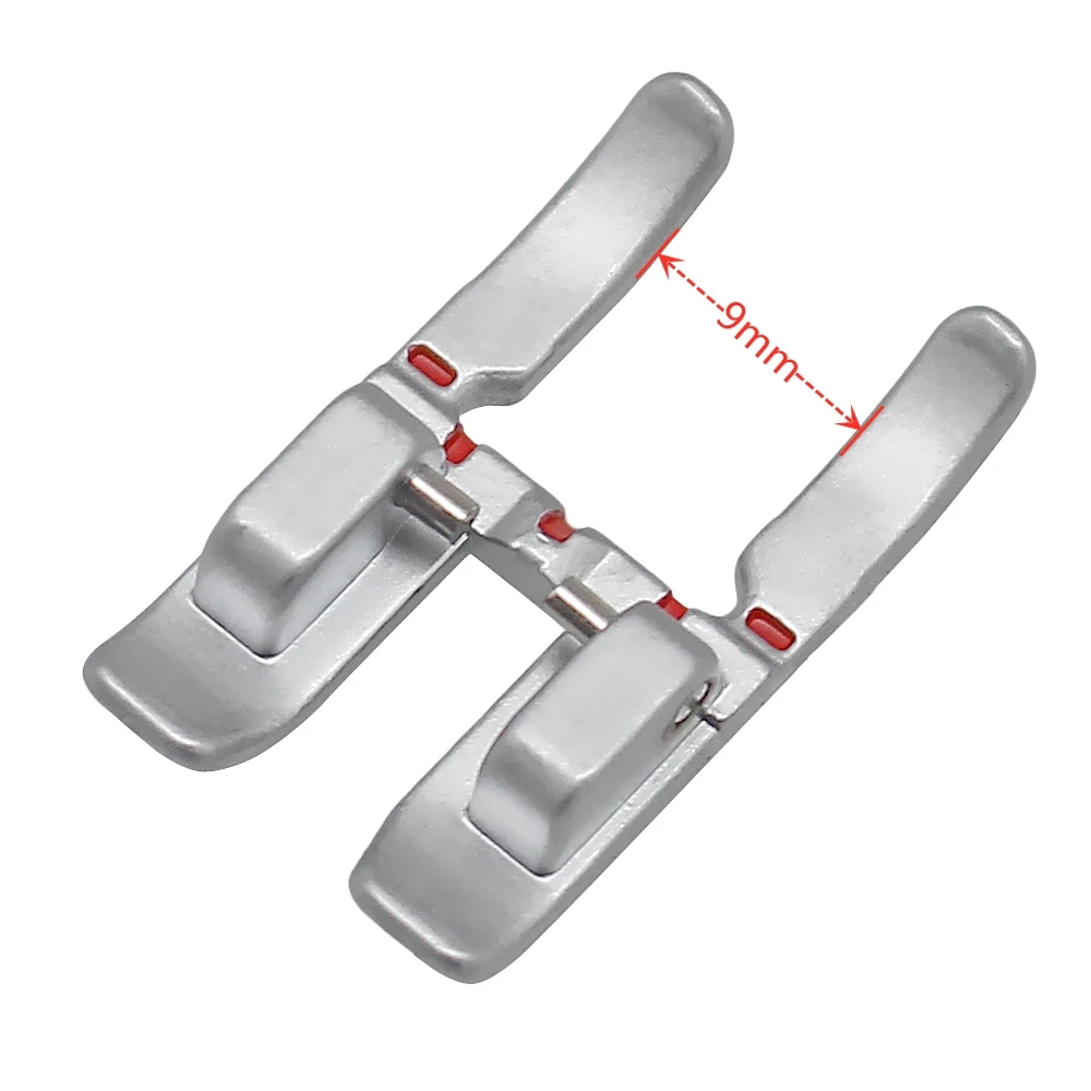 

1 PCS 9mm Open Toe Satin Stitch Metal Applique Foot With IDT #93-036933-91 For Pfaff Household Sewing Machine Accessories