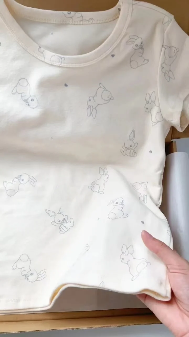 Футболка из чистого хлопка с короткими рукавами Design Sense женская летняя короткая