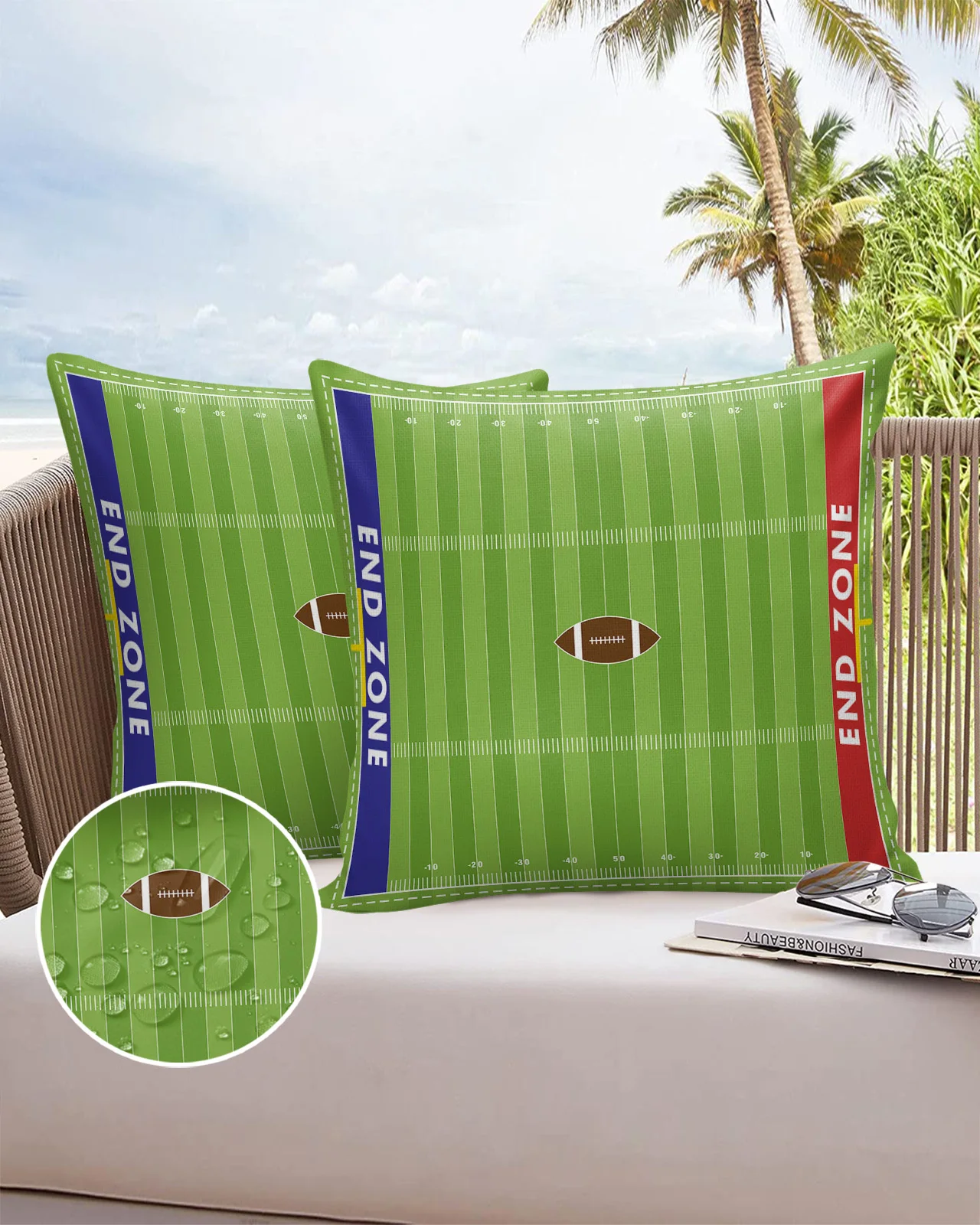 

Sport Rugby American Football Fashion Pillow Covers Home Sofa Pavilion Decorative Pillowcase Balcony Office Car Cushion Cover