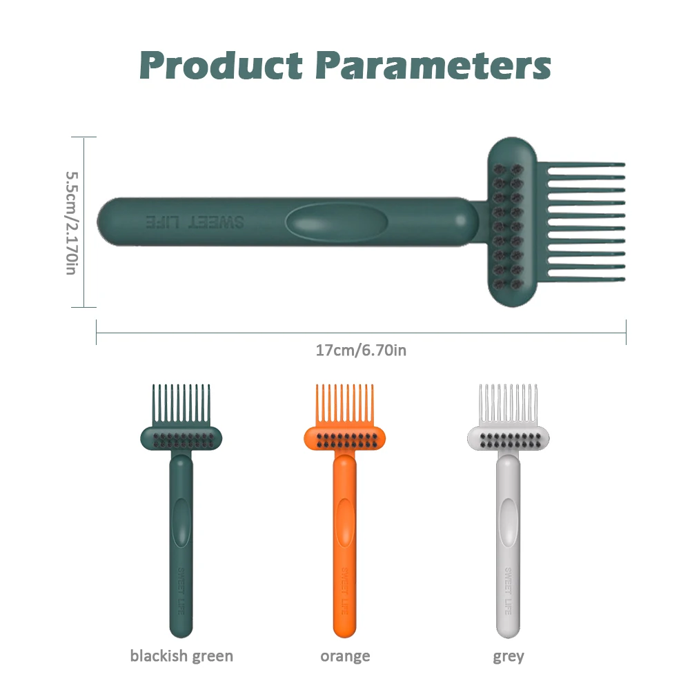Расческа-щетка для очистки средство удаления волос встроенная Расческа красоты