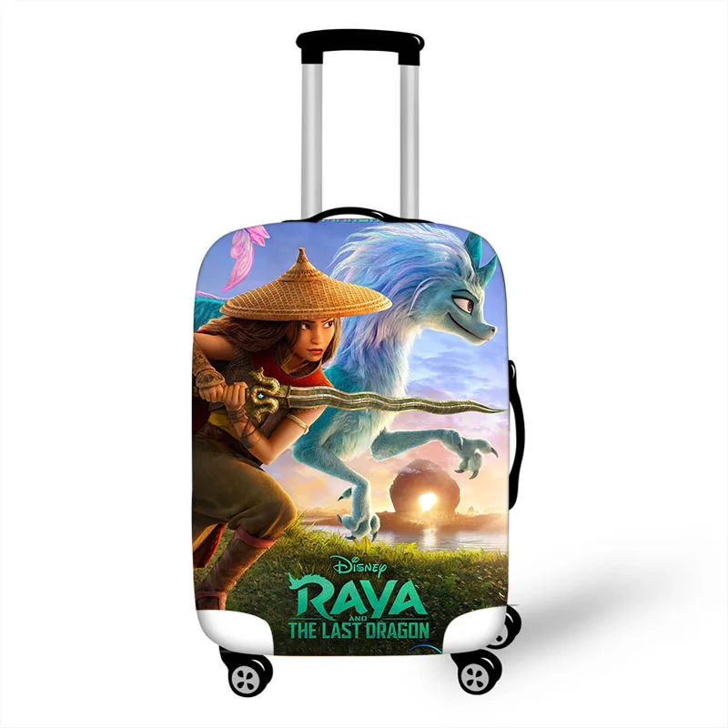 Disney Raya and The Last Dragon Luggage Suitcase Protective Cover Protect Dust Bag Case Cartoon Travel Cover
