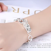 925 silver charm dragon bracelets retro chain for women men 2022 classic party wedding accessories jewelry christmas gifts