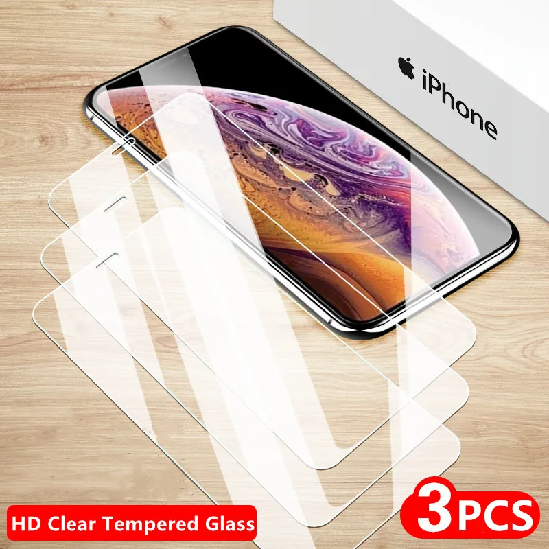 

For iPhone 11Pro 12pro 13pro Max Tempered Glass For iPhone 11 12 13 X XR XS Max 7 8 6 6s Plus SE 12 13 mini Screen Protectors