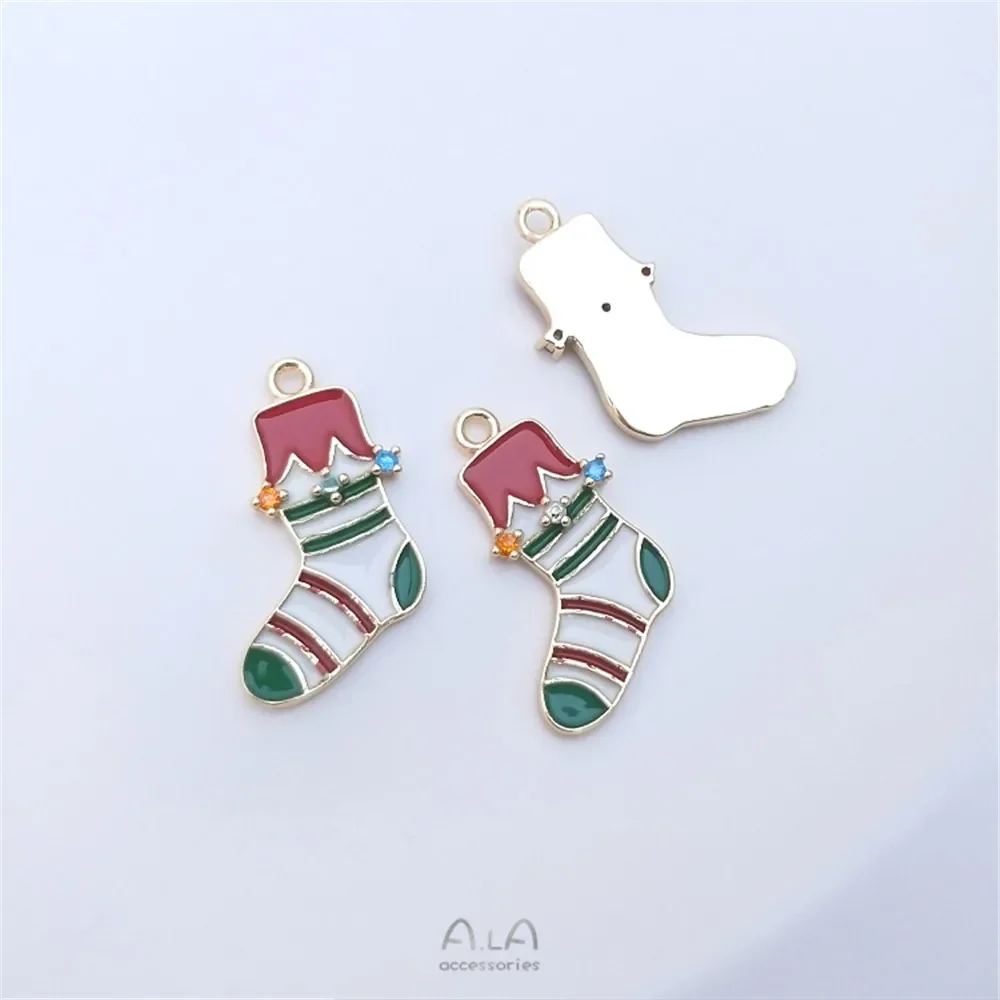 14-каратное золото капля масла рождественская серия снеговик подарок елка