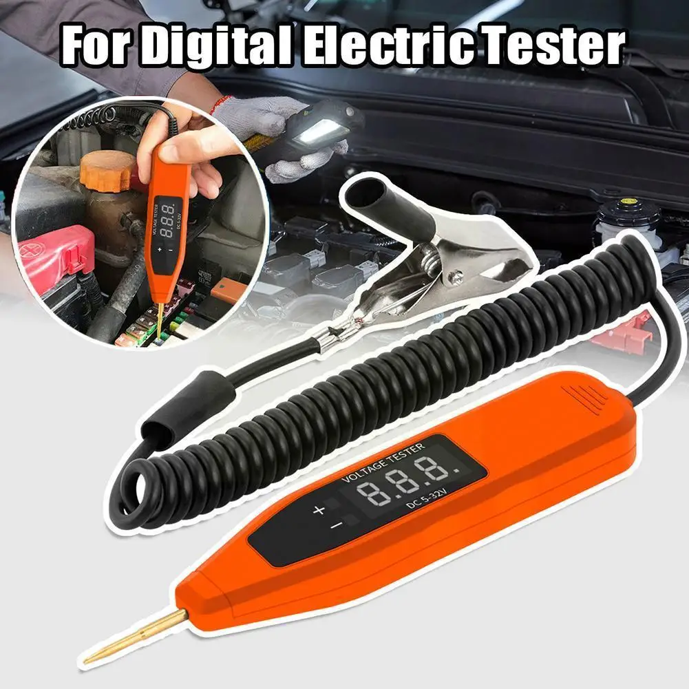 

Auto Electrician Probe Machine Car Tools 5v/24v/32v Dca Voltage Indicator Pen Car Circuit Voltage Ac Test Electrical R2r5