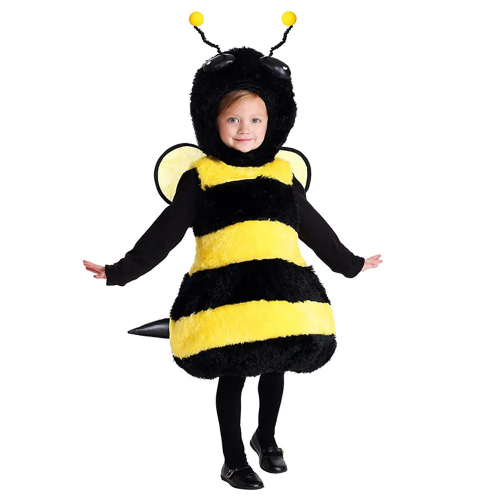 

Kids Infant Bumble Bee Costume Animal Girls Little Sweet Honey Bee Fancy Dress Purim Carnival Costume