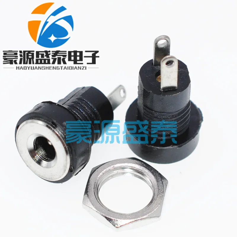 DC-022B Женская розетка 3A DC разъем питания постоянного тока внутренний диаметр 3 5 мм