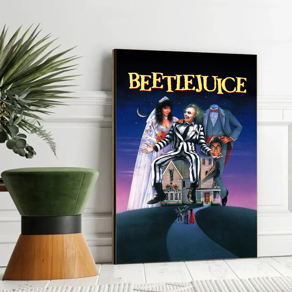 Классический фильм Битлджус комедия ужасов сделай сам липкий постер винтажный