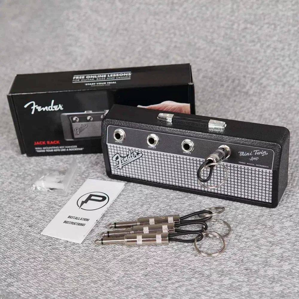 

NEW Fender Guitar Key Storage Key Holder Jack Rack Wall Mounting Keychain Hanger Vintage Guitar Key Ring Holder Amplifier Decora