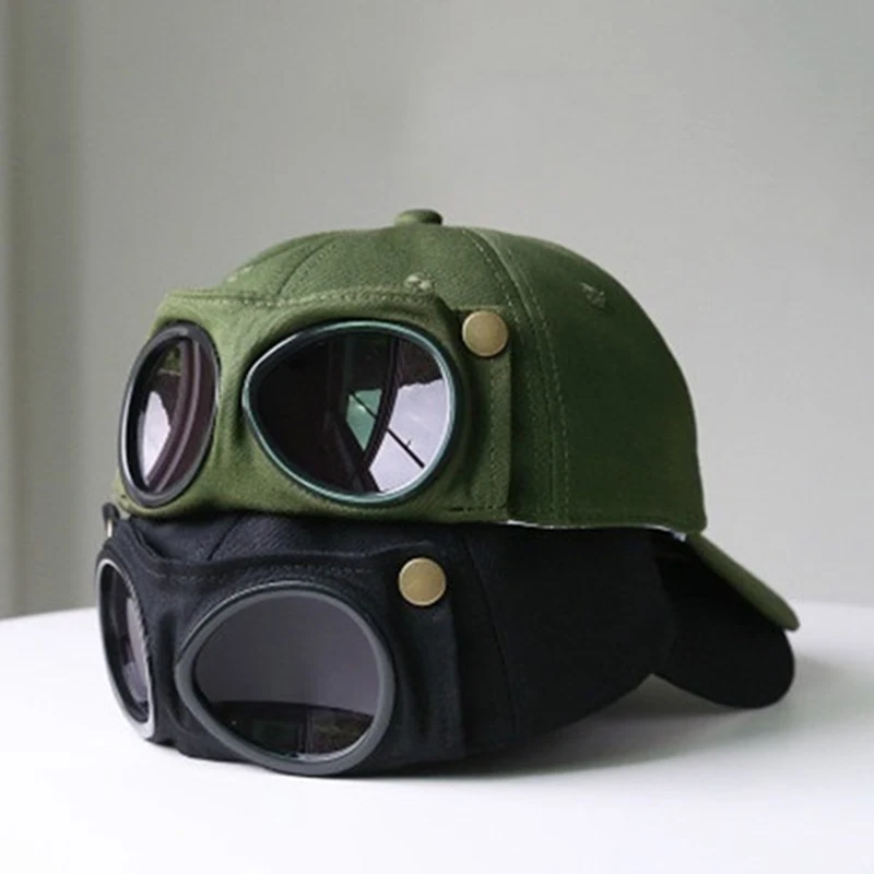 

New Aviator Hat Summer Personality Glasses Baseball Cap Female Unisex Sunglasses Cap Male Cap Baseballcap Boys Cap