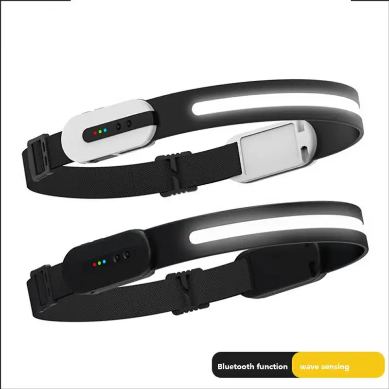 

Mini LED Sensor Headlamp Bluetooth Call Headlight USB Fast Rechargeable Outdoor Waterproof Camping Torch Lights