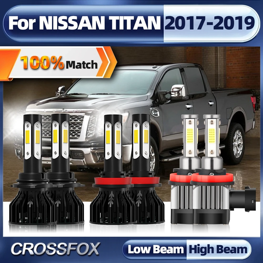 

30000LM Canbus Car Led Headlight 6000K HB3 9005 H11 Bulbs 3570 CSP Chips Fog Lamp 360W 12V For NISSAN TITAN 2017 2018 2019