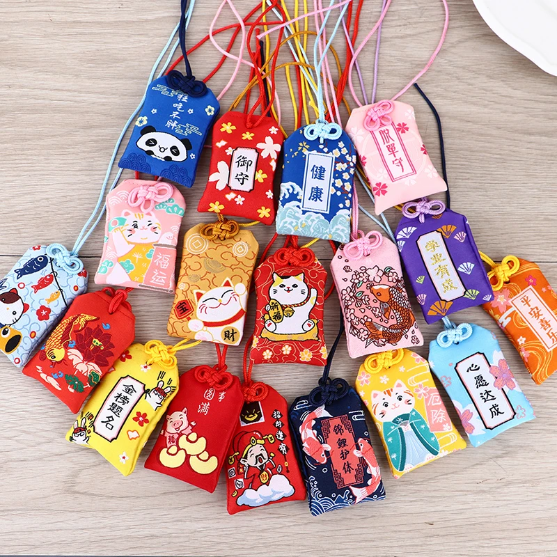 

1pc Japanese Prayer Omamori Pray Fortune Beauty Health Guard Talisman Pendant