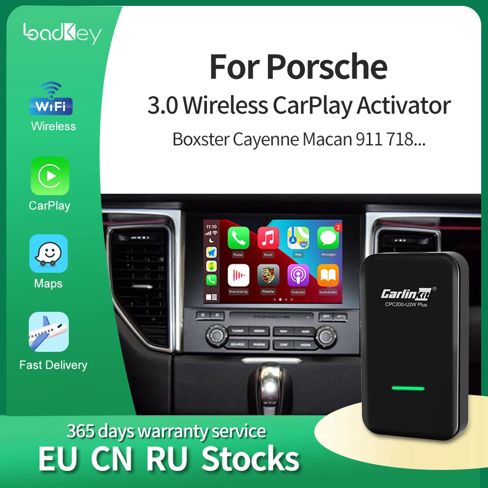 Loadkey & Carlinkit 3.0 CarPlay Wireless Activator for Porsche Panamera Cayenne Macan GT3 car play adaptor IOS14 Smart Box Music