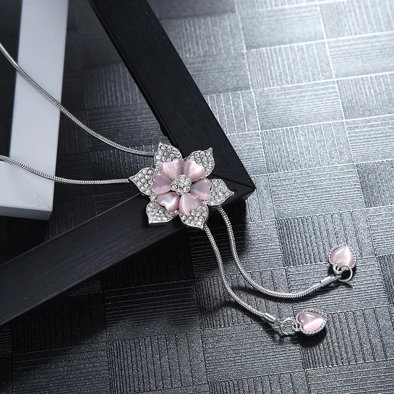 Boosbiy элегантный свитер с кристаллом розовый Снежинка Кулон Капли воды аксессуары
