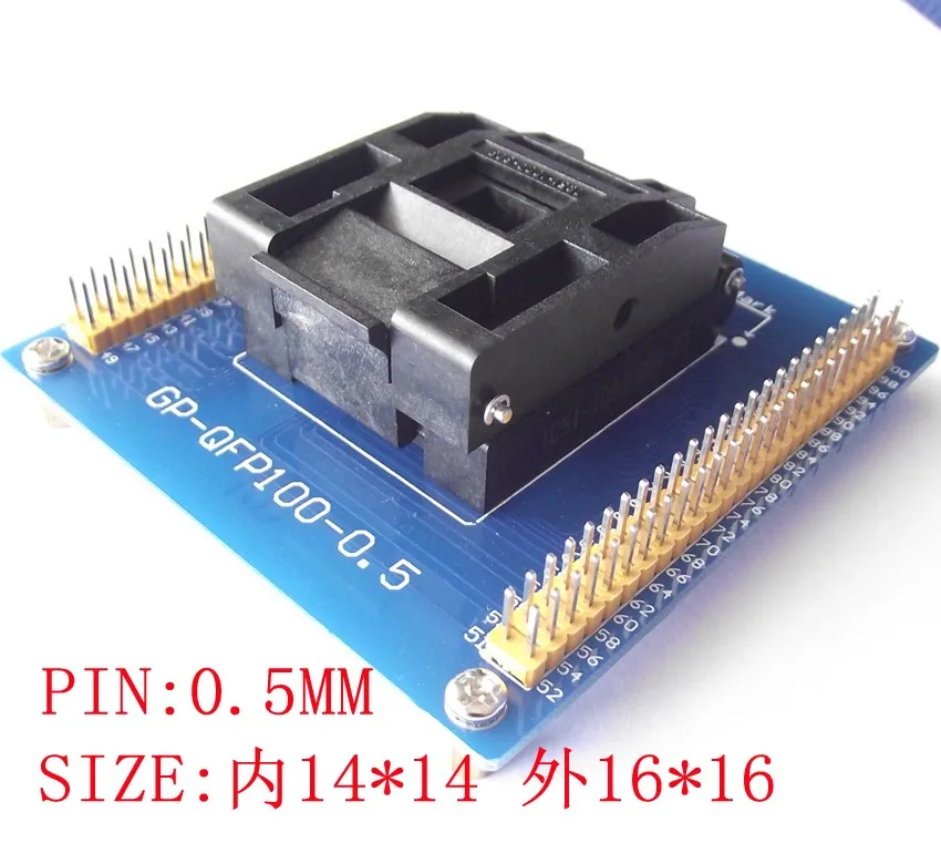 

IC51-1004-809-23 Test Stand QFP100 TQFP100 LQFP100 Programming Burning 100% Good IC CHIP