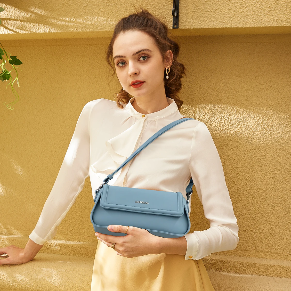 

Jackie&Jill Women's Shoulder Bag Leather Purse Luxury Crossbody Bags Female Handbag Hobos Messenger Tote Bag