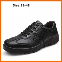 men plus size 464748 dropshipping fashion man shoes genuine leather outdoor mens casual shoes male formal creepers