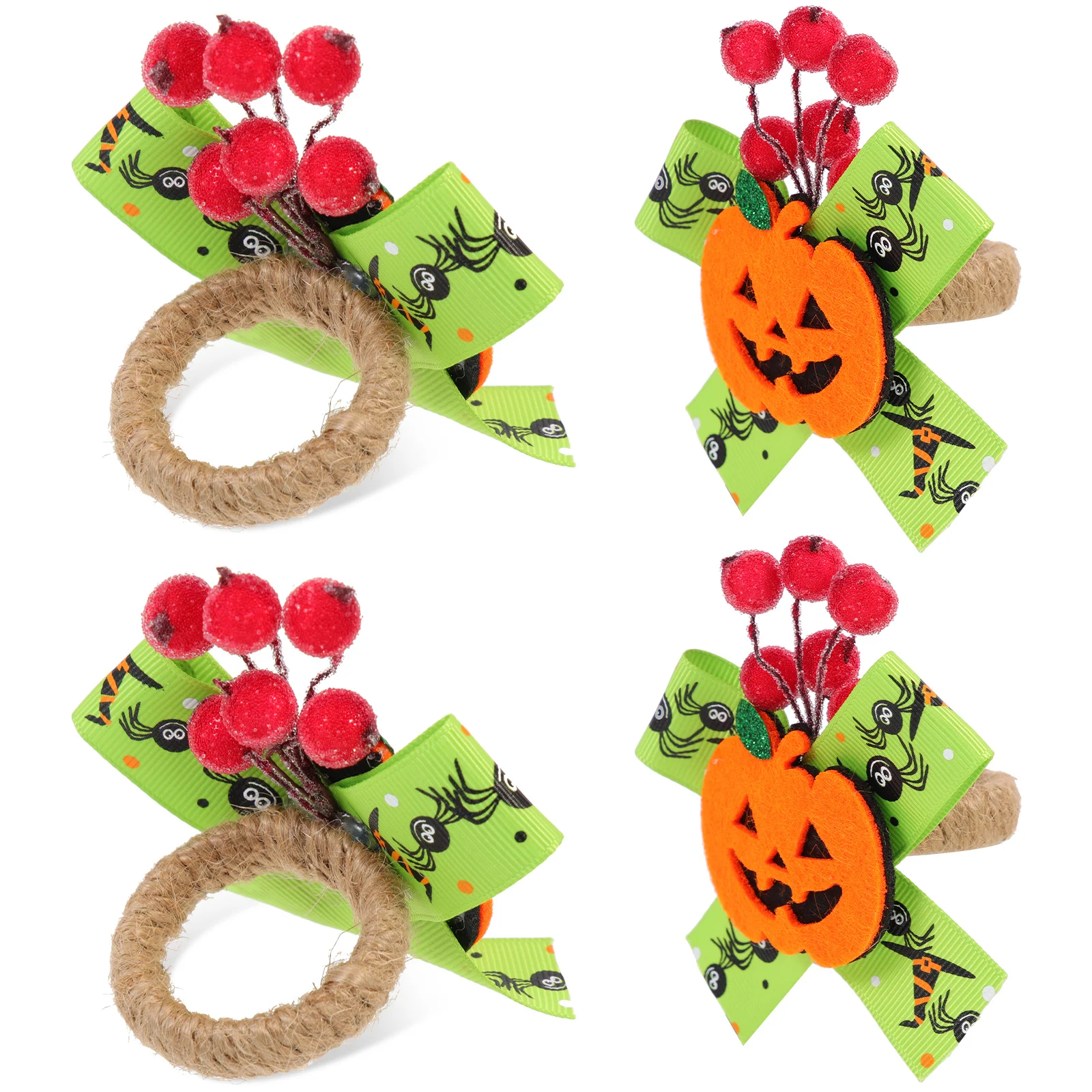 

Napkinrings Table Ring Holders Serviette Pumpkin Decoration Party Buckle Buckles Berries Ornaments Linen Fall Thanksgiving Berry