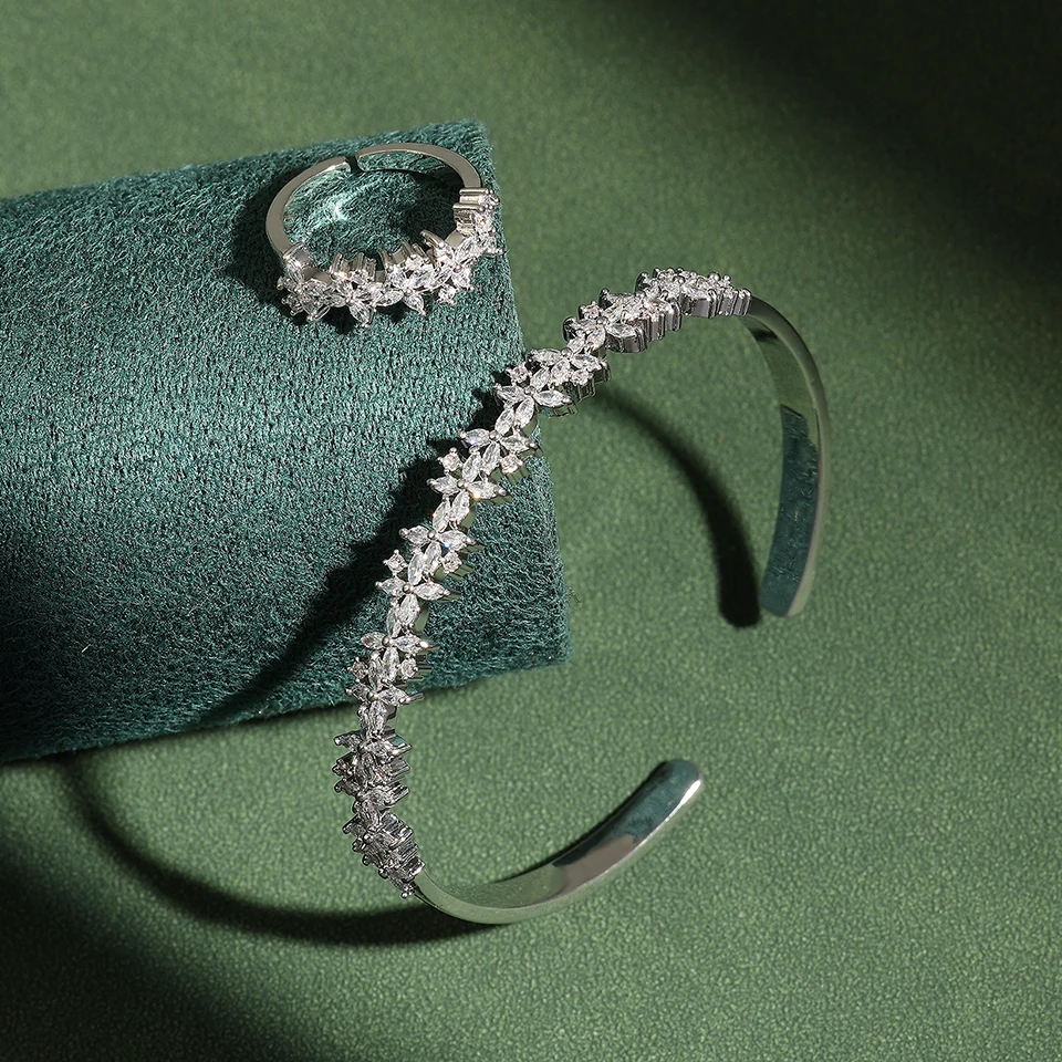 UILZ 2 шт. роскошные темпераментные украшения C-образной формы для женщин