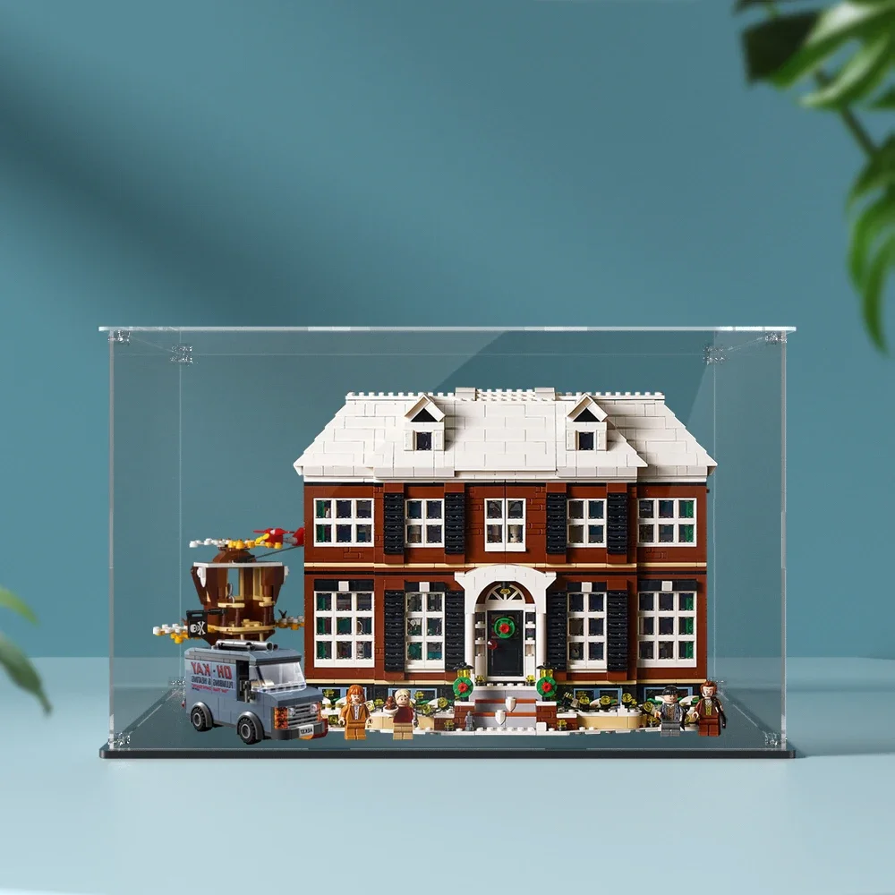 Фото 21330 Акриловый демонстрационный бокс для конструктора LEGO, пылезащитный прозрачный кейс для хранения игрушечных кирпичиков, витрина для конструктора «Один дома» №2