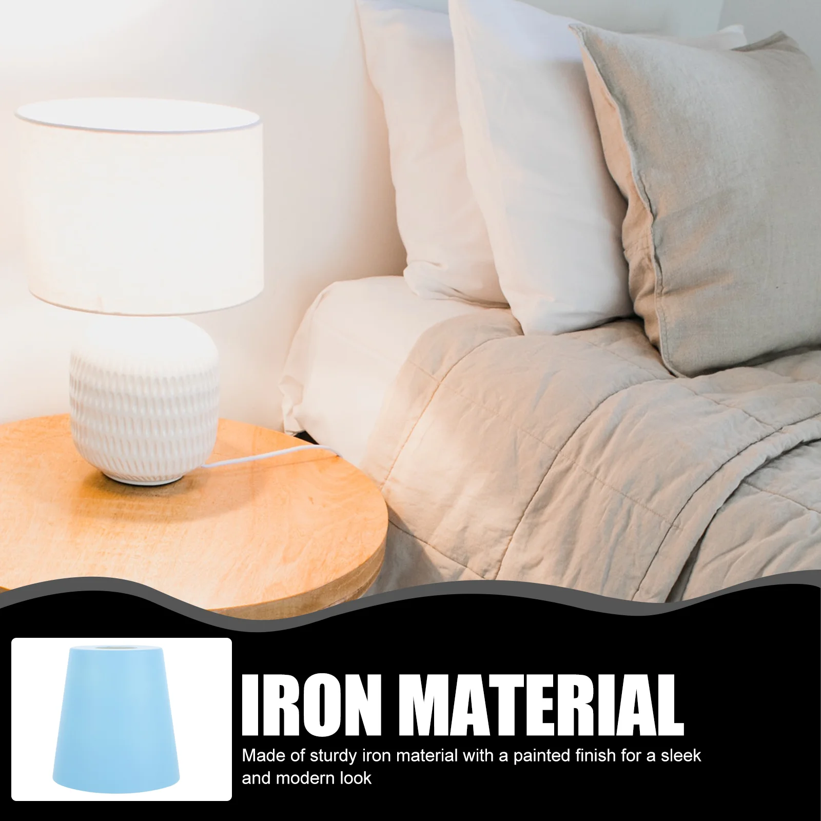 Окрашенная люстра из кованого железа абажур для замены небольшого стола