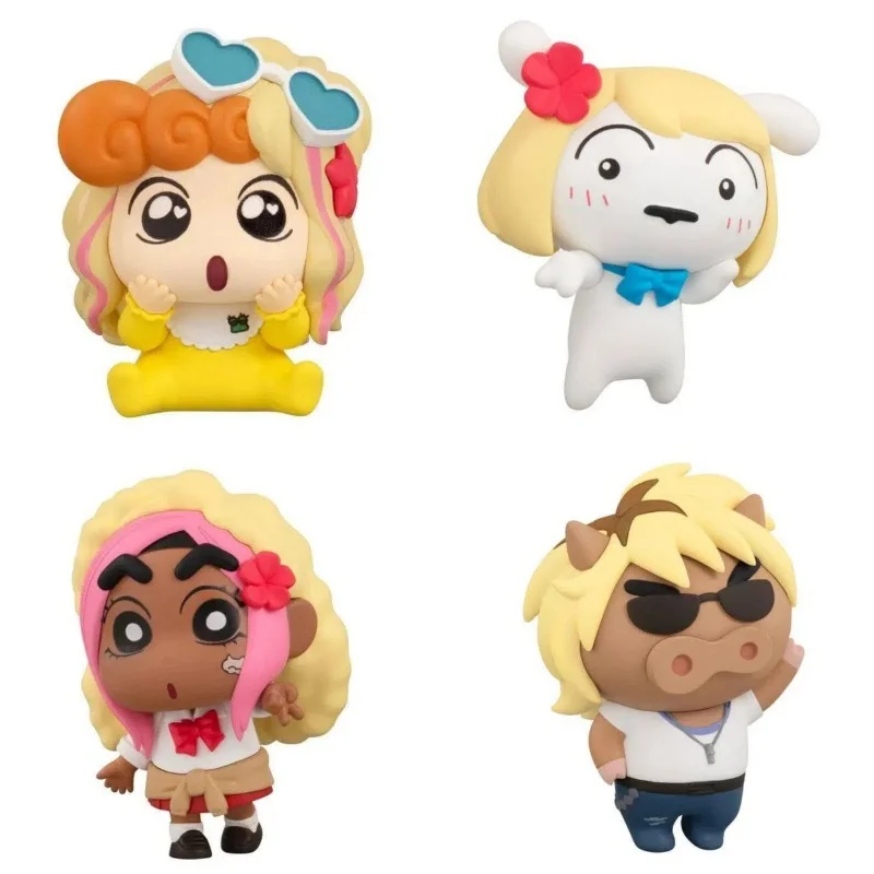 Коллекционная фигурка-украшение для рабочего стола Bandai Crayon Shinchan Gashapon Gal Style: Широ, Химавари, Бурибуризаемон (art.: 3920dbfab4342) - 3920dbfab4342