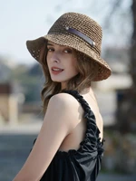 hat studded decor straw hat beach