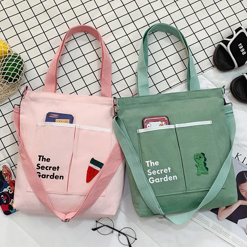 

Paparazzi 2022 new trend womens handbags Korea style canvas student shoulder bag simple fashion evenning Crossbody basg