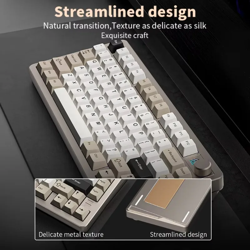 Алюминиевая клавиатура 75% переключатель HMX колпачок для клавиш из ПБТ RGB