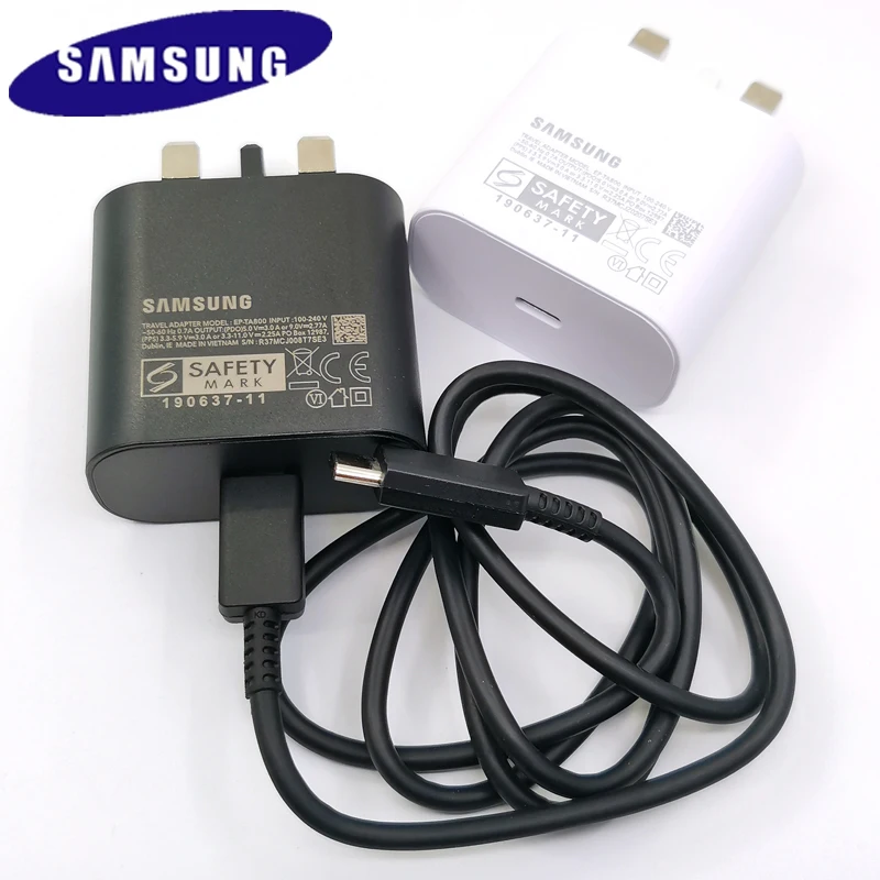 

Samsung S23 Ultra Usb Type C 25W Original Super Fast Charge Charger PD Wall Power Adapter Cable For Galaxy S22 S21 FE A52 A53 S