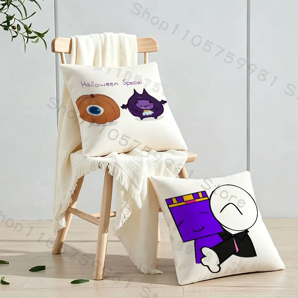Фото Наволочка W-Wemmbu E-Eggchan Tax Duo с мультяшным принтом, индивидуальная наволочка для дивана, домашнего декора. №2