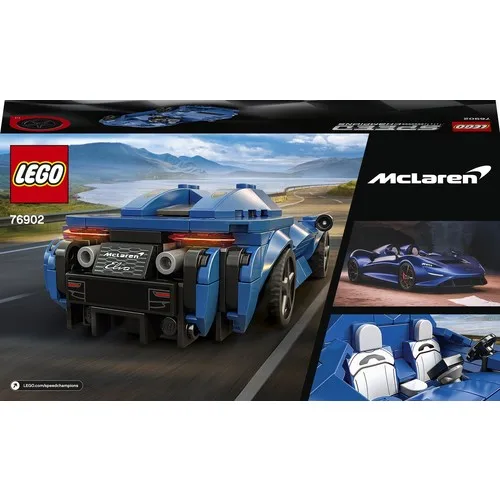 Фото Оригинальный Конструктор LEGO 76902 скоростные чемпионы Elva для детей креативный строительный игровой набор 263 шт. для детей + 7 лет подарок для ма... №4